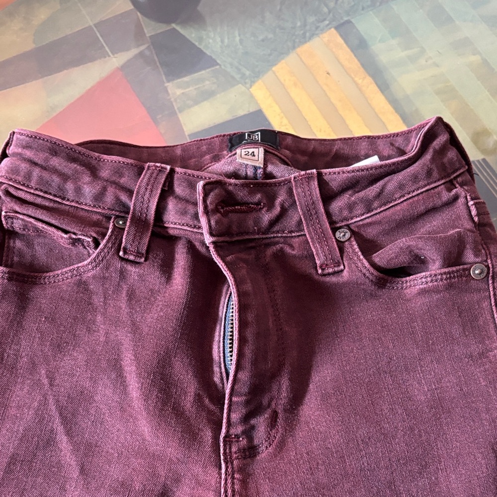 Just Black Deep Purple Skinny Jeans - Picture 4 of 5